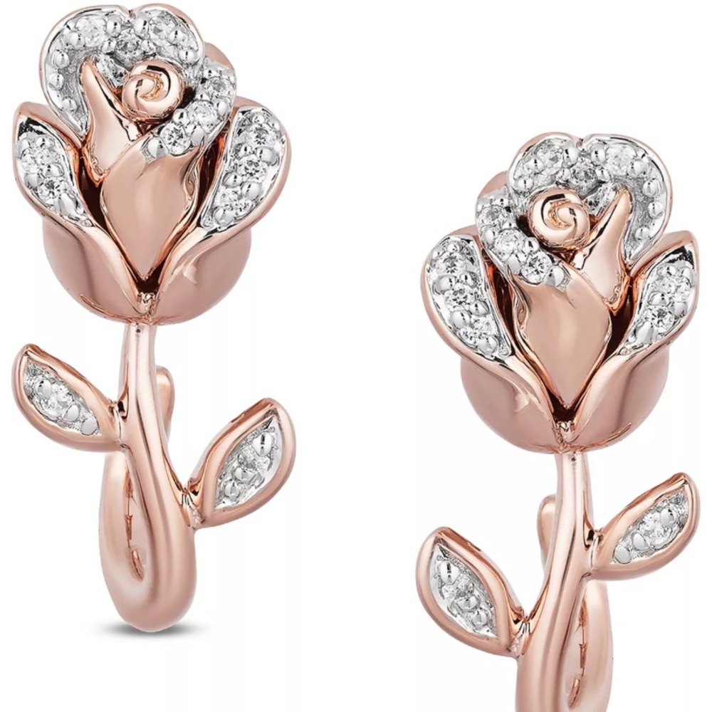 Disney’s Enchanted Jewelry Collection Rose Earrings